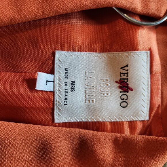 Vertigo Orange Sleeveless Suit, Size EU 40 (US 8) - Picture 3 of 8